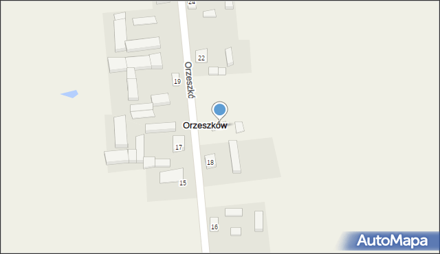 Orzeszków, Orzeszków, 20, mapa Orzeszków