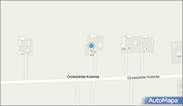 Orzeszków-Kolonia, Orzeszków-Kolonia, 12, mapa Orzeszków-Kolonia