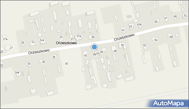 Orzeszkowo, Orzeszkowo, 44, mapa Orzeszkowo