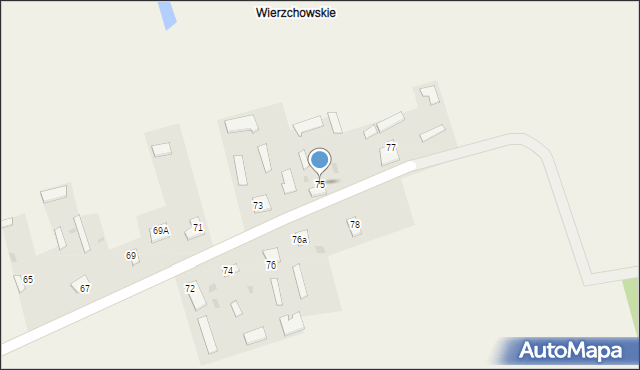 Orzeszkowo, Orzeszkowo, 75, mapa Orzeszkowo