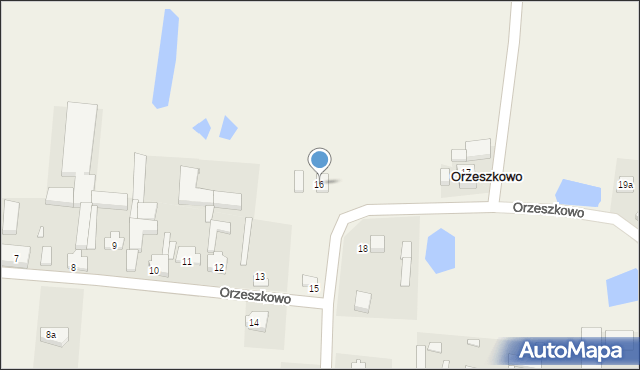 Orzeszkowo, Orzeszkowo, 16, mapa Orzeszkowo