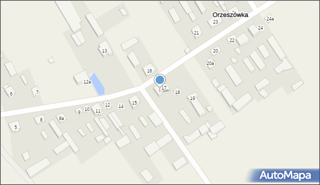 Orzeszówka, Orzeszówka, 17a, mapa Orzeszówka