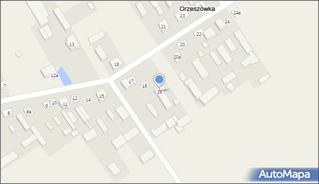 Orzeszówka, Orzeszówka, 19, mapa Orzeszówka