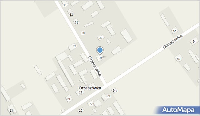 Orzeszówka, Orzeszówka, 26, mapa Orzeszówka