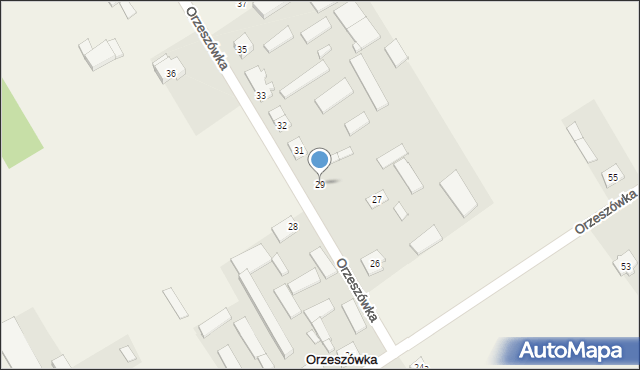 Orzeszówka, Orzeszówka, 29, mapa Orzeszówka