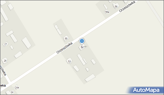 Orzeszówka, Orzeszówka, 54, mapa Orzeszówka