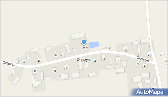 Orzeżyn, Orzeżyn, 35, mapa Orzeżyn