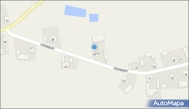 Orzeżyn, Orzeżyn, 44, mapa Orzeżyn