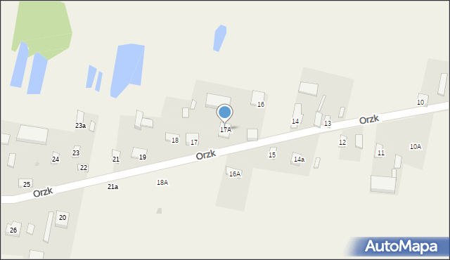 Orzk, Orzk, 17A, mapa Orzk