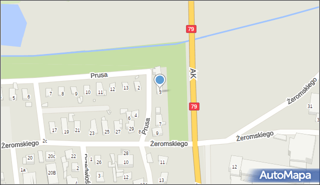 Piaseczno, Orzeszkowej Elizy, 3, mapa Piaseczno