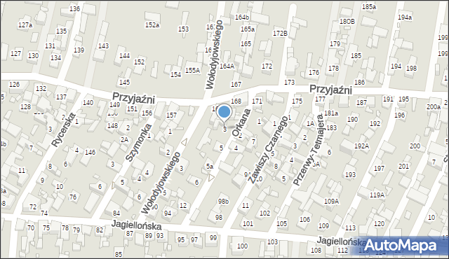 Piekary Śląskie, Orkana Władysława, 3, mapa Piekary Śląskie