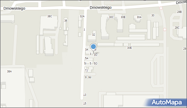 Piotrków Trybunalski, Orla, 3N, mapa Piotrków Trybunalski