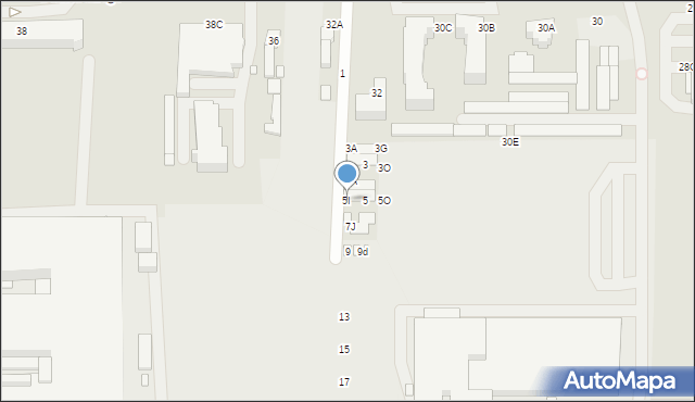 Piotrków Trybunalski, Orla, 5I, mapa Piotrków Trybunalski