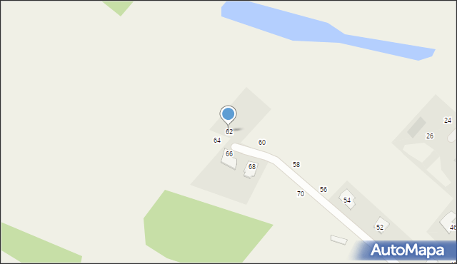 Podgórz, Orzechowa, 62, mapa Podgórz