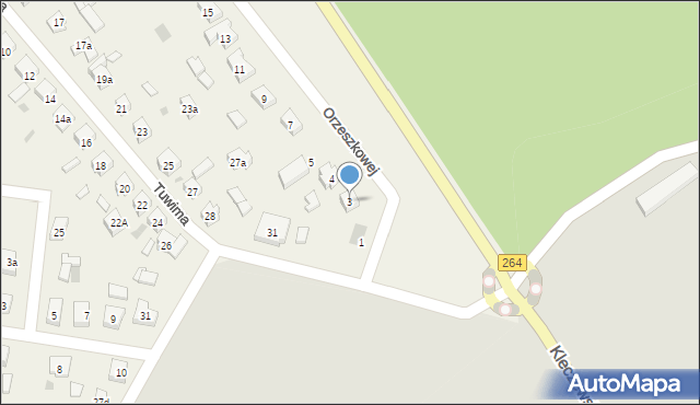 Posada, Orzeszkowej Elizy, 3, mapa Posada