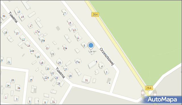 Posada, Orzeszkowej Elizy, 7, mapa Posada