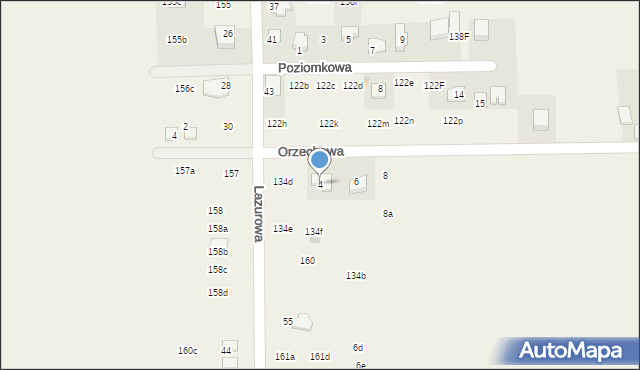 Poskwitów, Orzechowa, 4, mapa Poskwitów