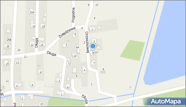 Przecieszyn, Orzeszkowej Elizy, 5, mapa Przecieszyn