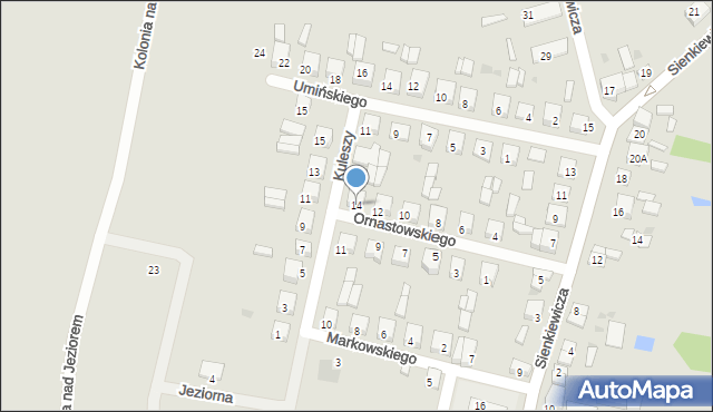 Przedecz, Ornastowskiego Józefa, ks., 14, mapa Przedecz