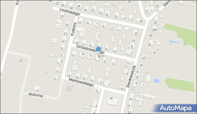 Przedecz, Ornastowskiego Józefa, ks., 5, mapa Przedecz