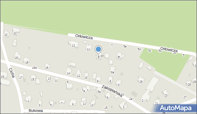 Przemyśl, Orłowicza Mieczysława, 9, mapa Przemyśla