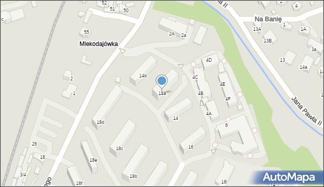 Rabka-Zdrój, Orkana Władysława, 14a, mapa Rabka-Zdrój