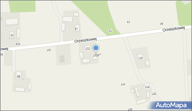 Radgoszcz, Orzeszkowej Elizy, 102a, mapa Radgoszcz