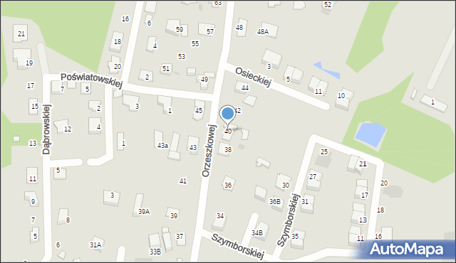 Ruda Śląska, Orzeszkowej Elizy, 40, mapa Rudy Śląskiej