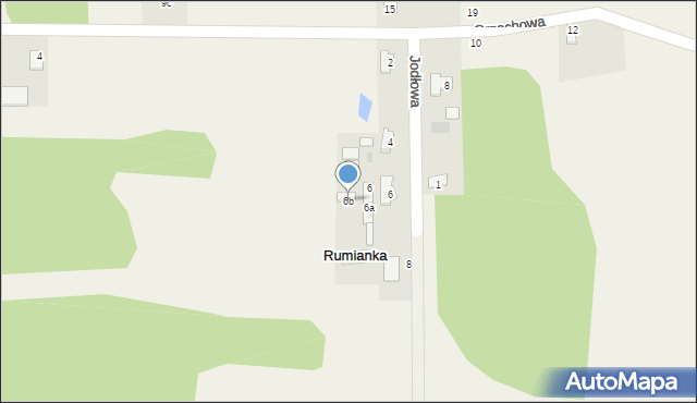 Rumianka, Orzechowa, 6b, mapa Rumianka