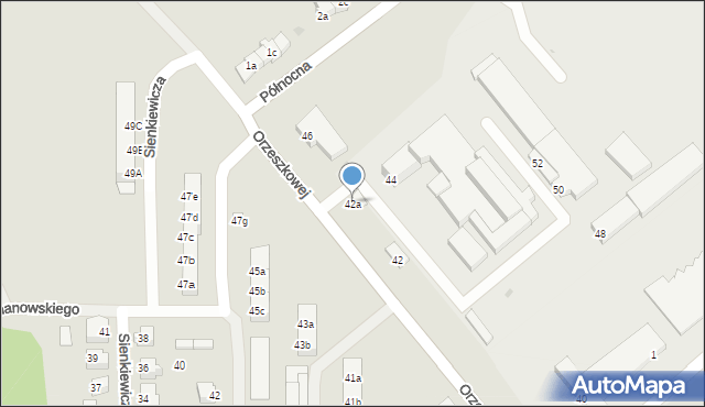 Rzepin, Orzeszkowej Elizy, 42a, mapa Rzepin