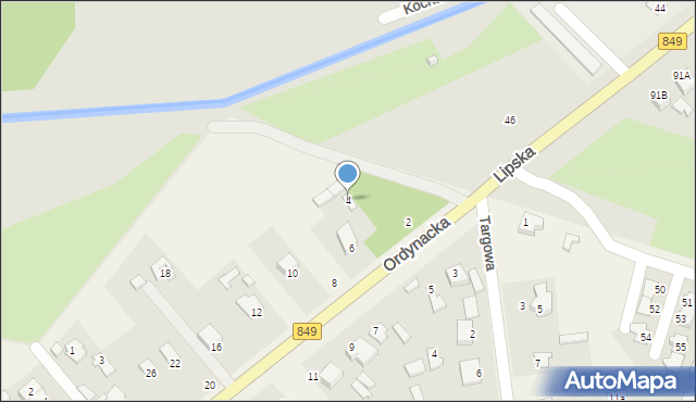 Skokówka, Ordynacka, 4, mapa Skokówka