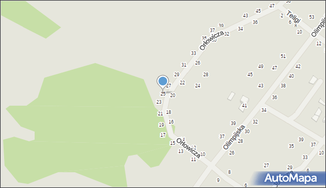 Słupsk, Orłowicza Mieczysława, 25, mapa Słupska