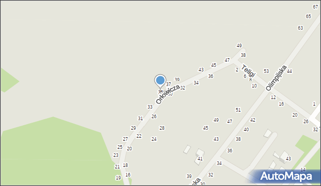 Słupsk, Orłowicza Mieczysława, 35, mapa Słupska