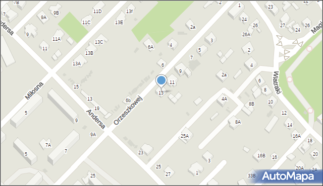 Sokołów Podlaski, Orzeszkowej Elizy, 13, mapa Sokołów Podlaski