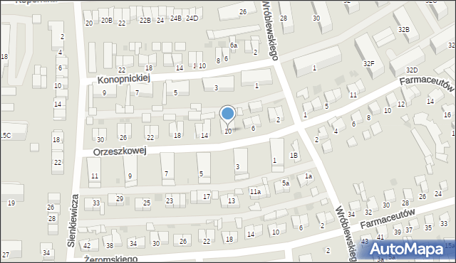 Starogard Gdański, Orzeszkowej Elizy, 10, mapa Starogard Gdański