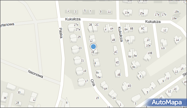 Suchy Dwór, Orla, 10a, mapa Suchy Dwór