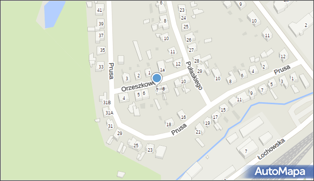 Sulechów, Orzeszkowej Elizy, 7, mapa Sulechów