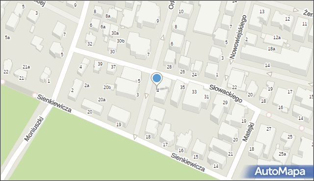 Świnoujście, Orkana Władysława, 4, mapa Świnoujście