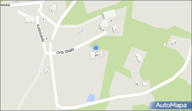 Szklarska Poręba, Orla Skała, 4A, mapa Szklarska Poręba