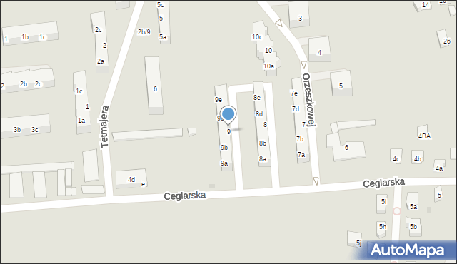 Tczew, Orzeszkowej Elizy, 9, mapa Tczew