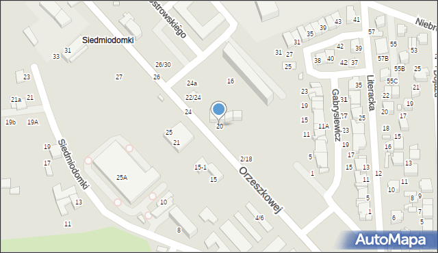 Tomaszów Mazowiecki, Orzeszkowej Elizy, 20, mapa Tomaszów Mazowiecki