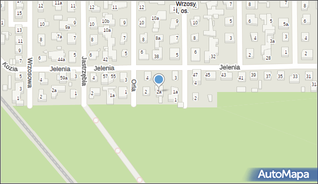 Toruń, Orla, 2a, mapa Torunia