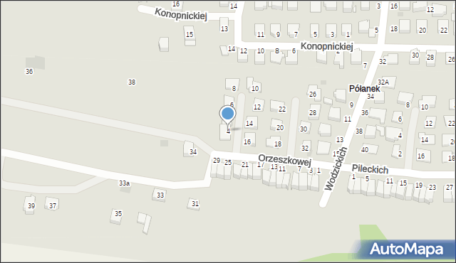 Tyczyn, Orzeszkowej Elizy, 4, mapa Tyczyn