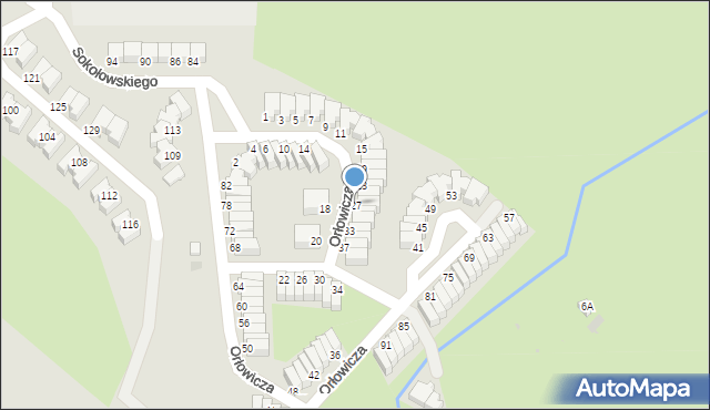 Wałbrzych, Orłowicza Mieczysława, dr., 27, mapa Wałbrzycha