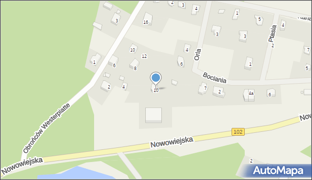 Wisełka, Orla, 10, mapa Wisełka