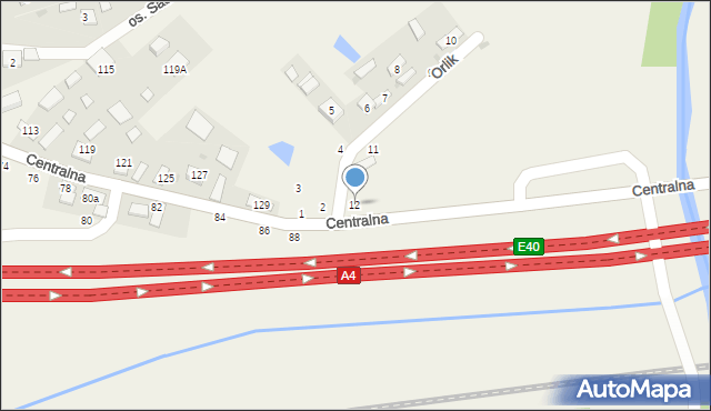 Wokowice, Orlik, 12, mapa Wokowice