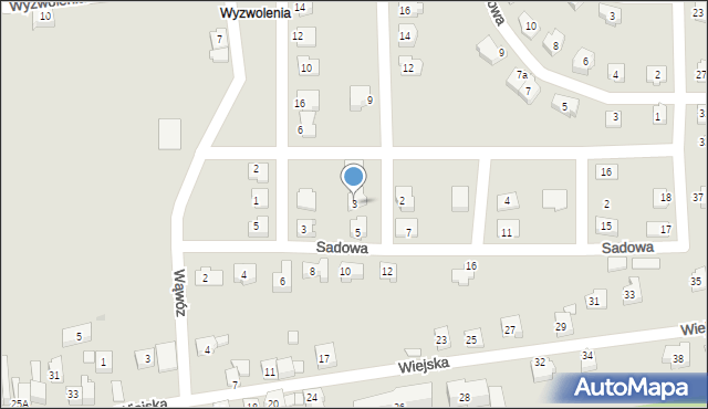 Wolbrom, Orzechowa, 3, mapa Wolbrom