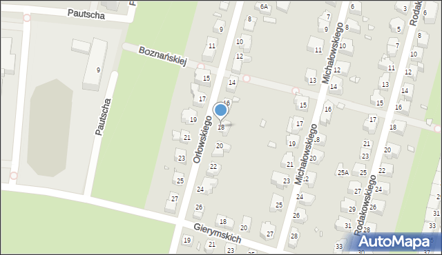 Wrocław, Orłowskiego Aleksandra, 18, mapa Wrocławia