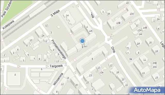 Ząbki, Orla, 6, mapa Ząbki