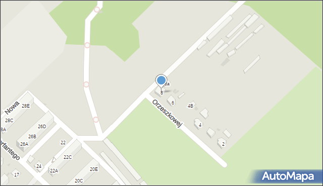 Zdzieszowice, Orzeszkowej Elizy, 8, mapa Zdzieszowice